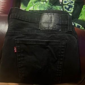 Levi jeans black waist, 36, length 32